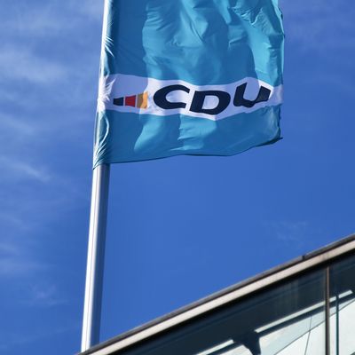 Berlin, Germany - September 30, 2024: Headquarters of The Christian Democratic Union of Germany - CDU in Berlin, Germany - The CDU is a liberal-conservative political party