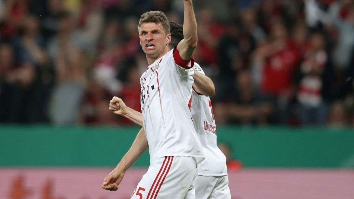 Thomas Müller traf beim 6:2 gegen Leverkusen dreimal