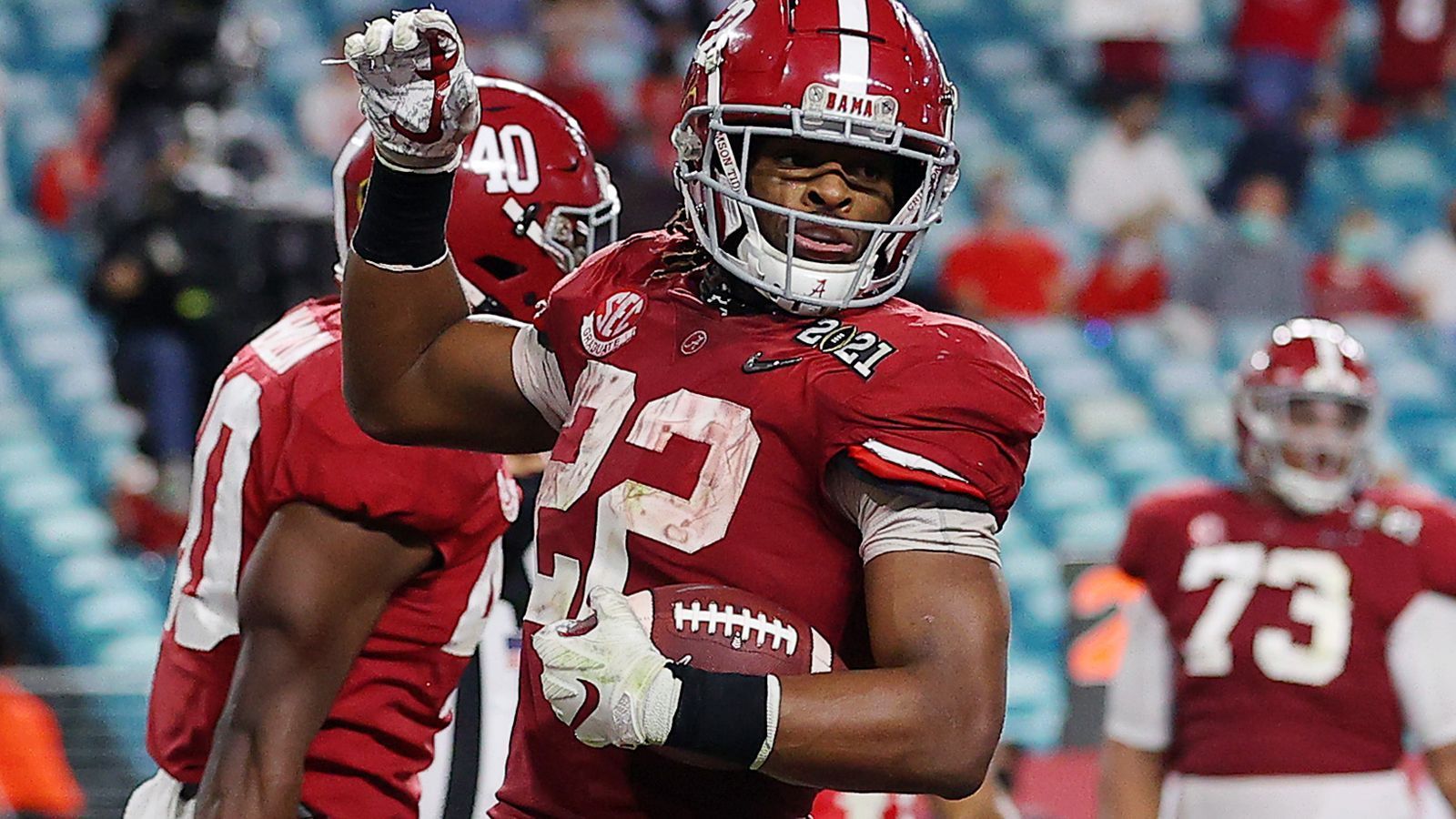 
                <strong>24. Pick: Pittsburgh Steelers - Najee Harris</strong><br>
                &#x2022; Running Back -<br>&#x2022; Alabama<br>
              