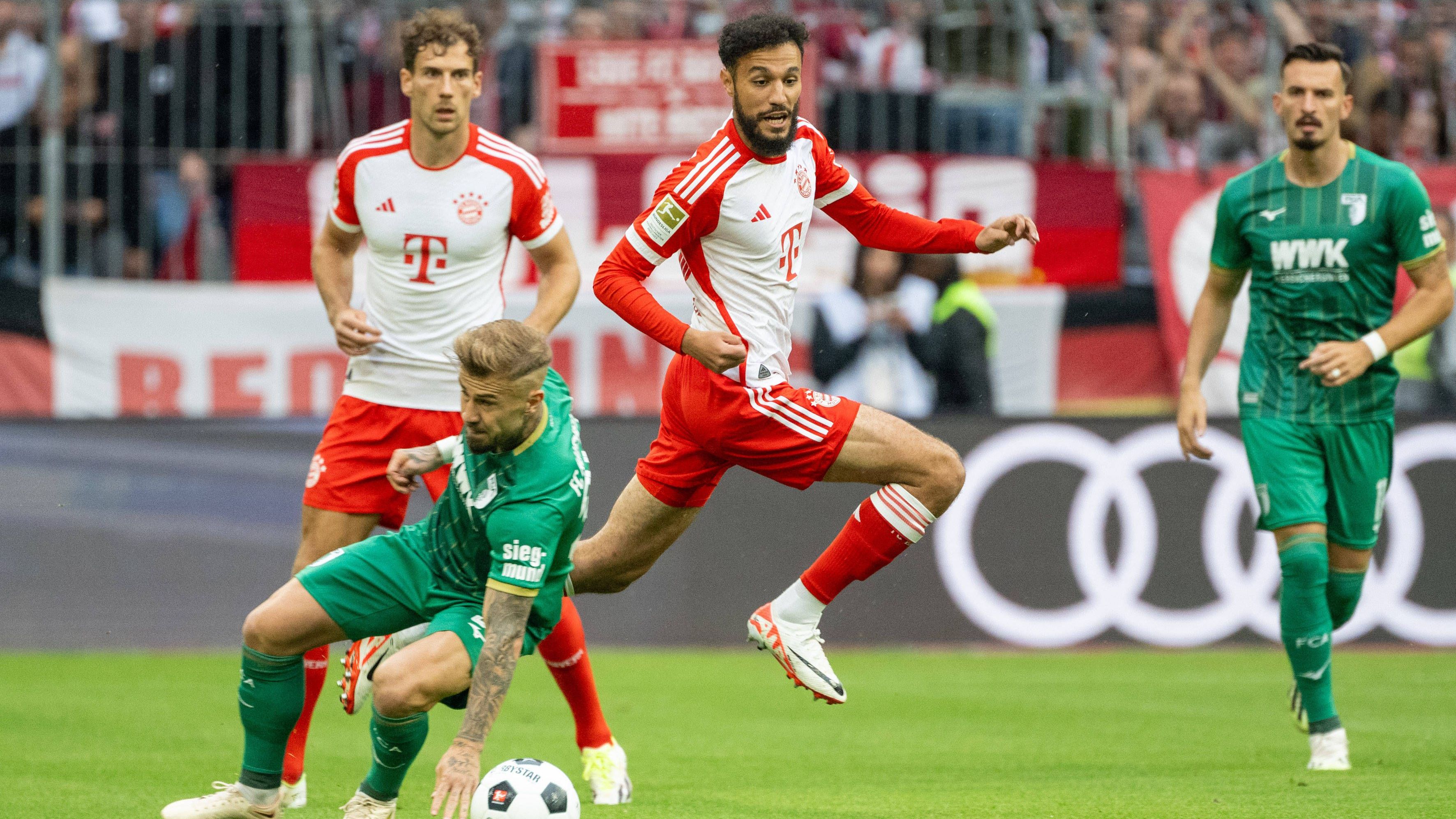 <strong>Noussair Mazraoui</strong><br>Macht in der ersten Halbzeit einen absolut soliden Job auf der rechten Verteidigerseite ohne groß zu glänzen. In diesem Punkt könnte man ihn fast mit Pavard verwechseln… Wird 20 Minuten vor Schluss ausgewechselt. <em><strong>ran</strong></em><strong>-Note: 3</strong>