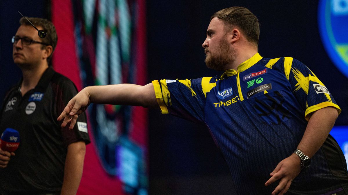 12th October 2025; Mattioli Arena, Leicester Leicestershire, England; 2025 PDC Boyle Sports World Grand Prix Darts Final Night; Luke Littler in action on the oche for his Boyle Sports World Grand P...