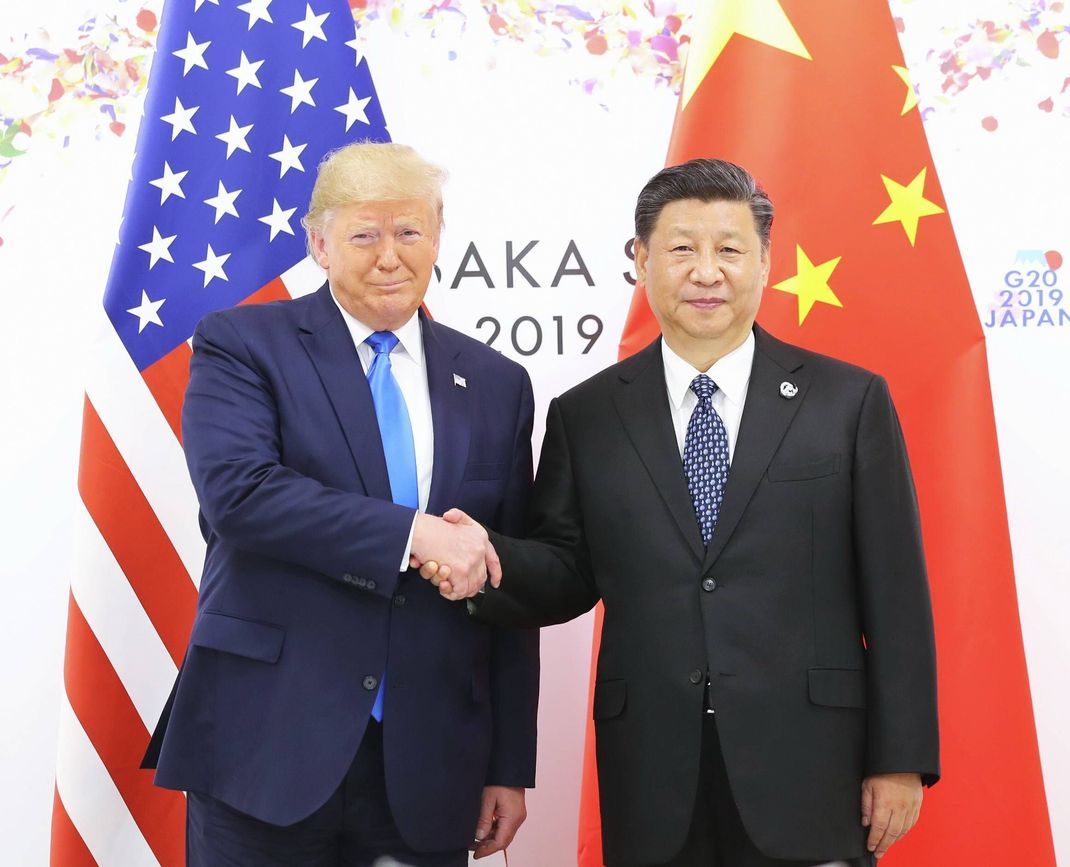 Donald Trump (links) mag eigenen Aussagen zufolge Xi Jinping - doch der Handelskonflikt bleibt zäh.