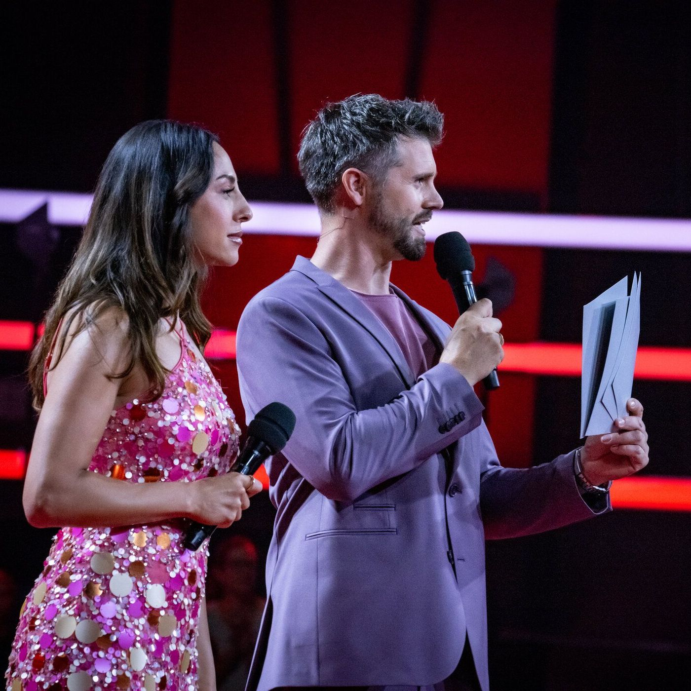 "The Voice of Germany" 2024: Moderatoren Melissa Khalaj (l.) und Thore Schölermann (r.)