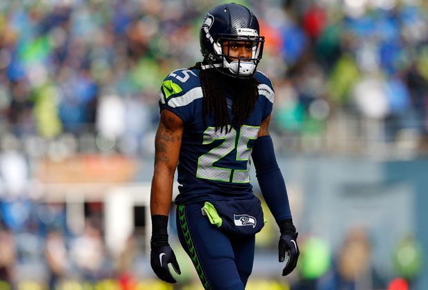 
                <strong>Richard Sherman</strong><br>
                Für die Seattle Seahawks kommt es nach der Super-Bowl-Niederlage nun doppelt dick. Laut Coach Pete Carroll müssen wohl gleich vier Mitglieder der "Legion of Boom" unters Messer. Unter anderem Richard Sherman, der mit einer Ellenbogenverletzung ins Endspiel ging.
              