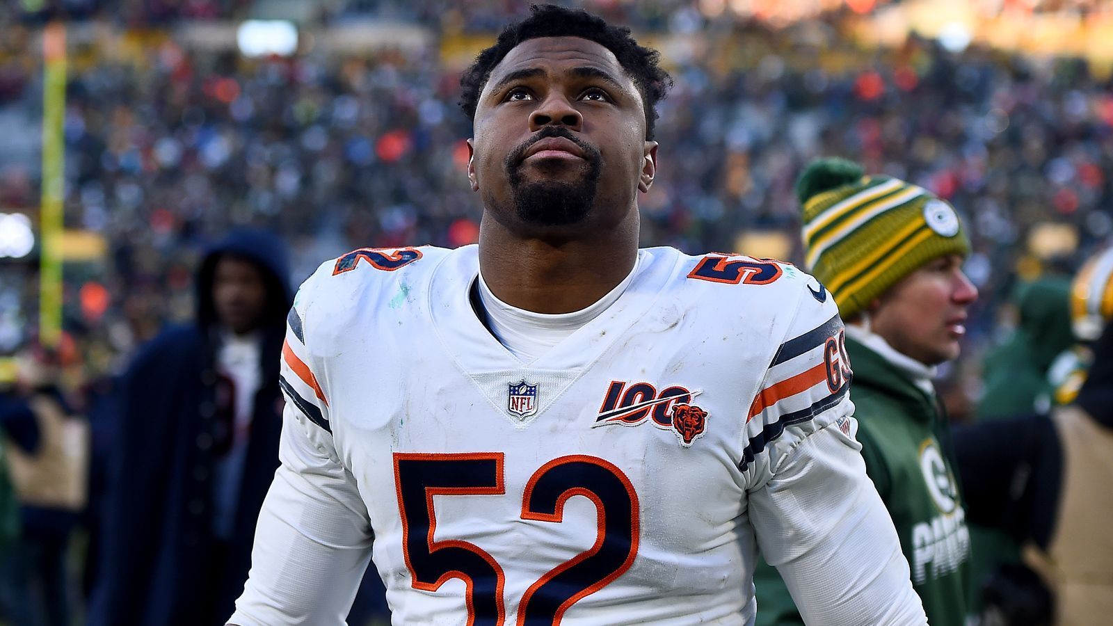 
                <strong>Chicago Bears: Khalil Mack (OLB)</strong><br>
                141.000.000 Dollar (Laufzeit: sechs Jahre)
              