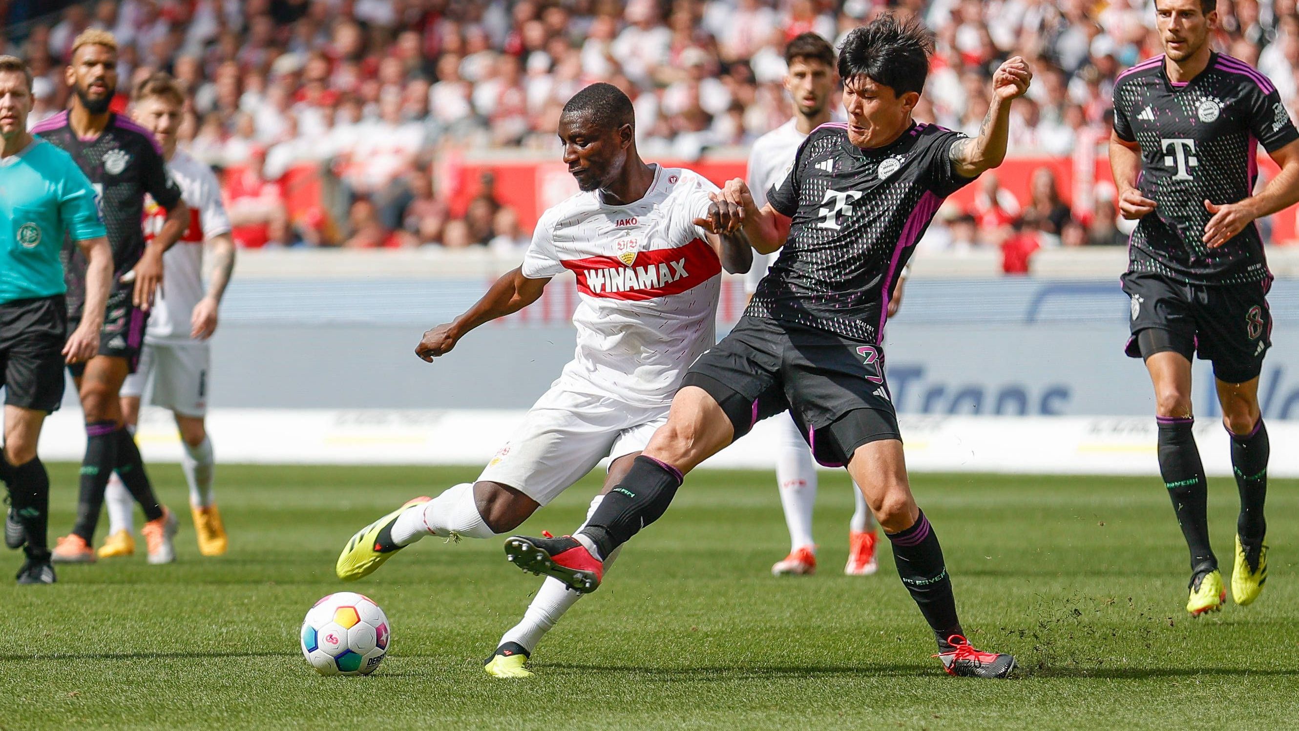 <strong>Minjae Kim (FC Bayern München)</strong><br>Der Südkoreaner wirkt etwas sicherer als gegen Real Madrid, leistet sich aber wieder einige Unaufmerksamkeiten in der Defensivarbeit. Etwa als er sich von Undav austanzen lässt (62.). <strong><em>ran</em>-Note: 4</strong>