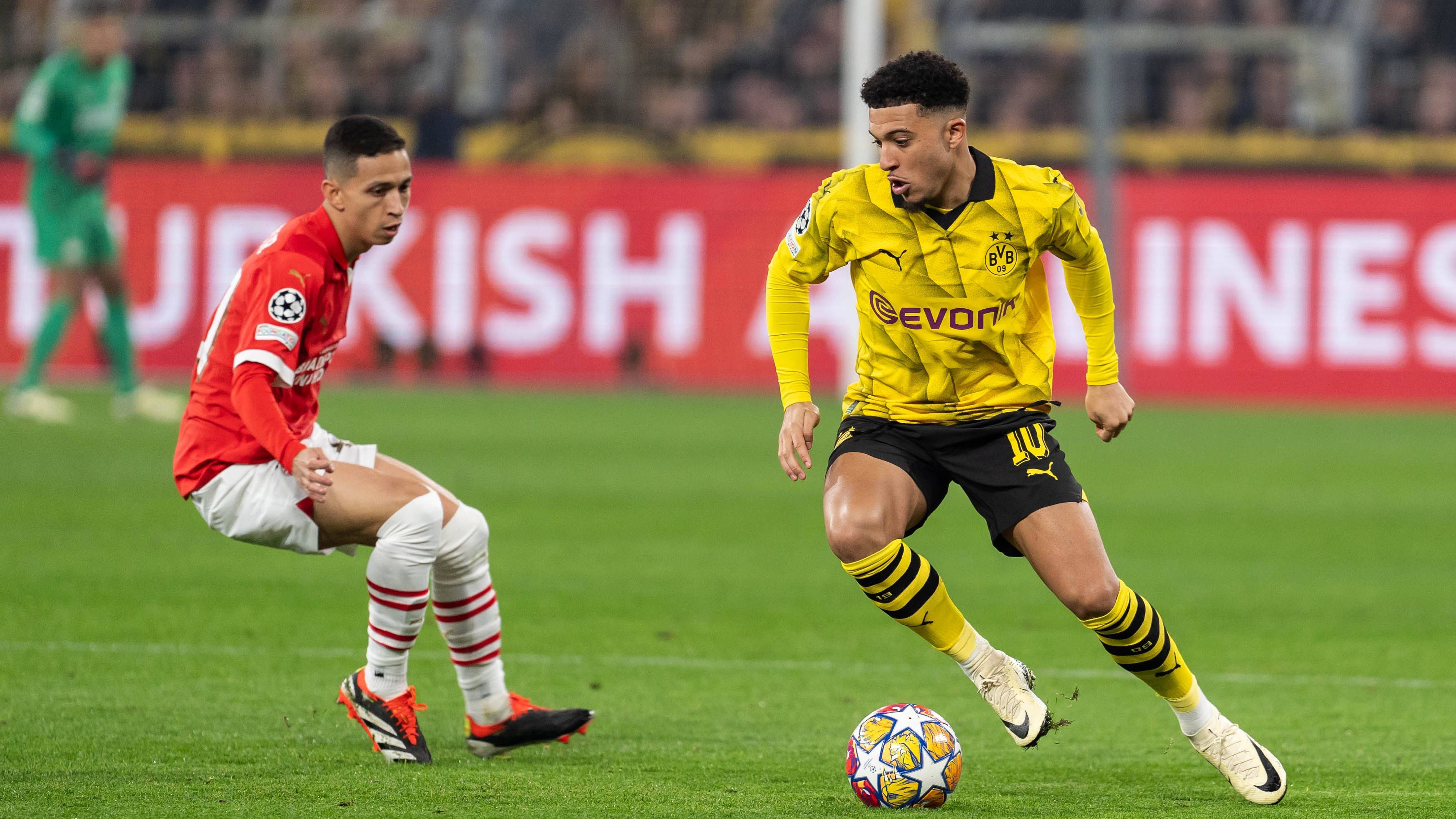 <strong>Jadon Sancho</strong><br>Dortmunds Bester heute. Ist mit seinem frühen Treffer zum 1:0 sofort im Spiel. Bestätigt seine aufsteigende Tendenz, bringt Spielfreude, gute Ideen und ein paar starke Aktionen mit. Nimmt dann aber nach einer halben Stunde etwas Tempo raus. Ist weiterhin bemüht, bleibt jedoch oft glücklos und nicht zwingend genug. Geht in der 75. Minute verletzungsbedingt vom Platz. <em><strong>ran</strong></em>-Note: 2