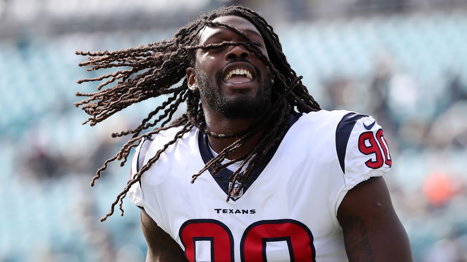 
                <strong>Jadeveon Clowney</strong><br>
                Jadeveon Clowney von den Houston Texans trägt seine Haare am liebsten offen.
              