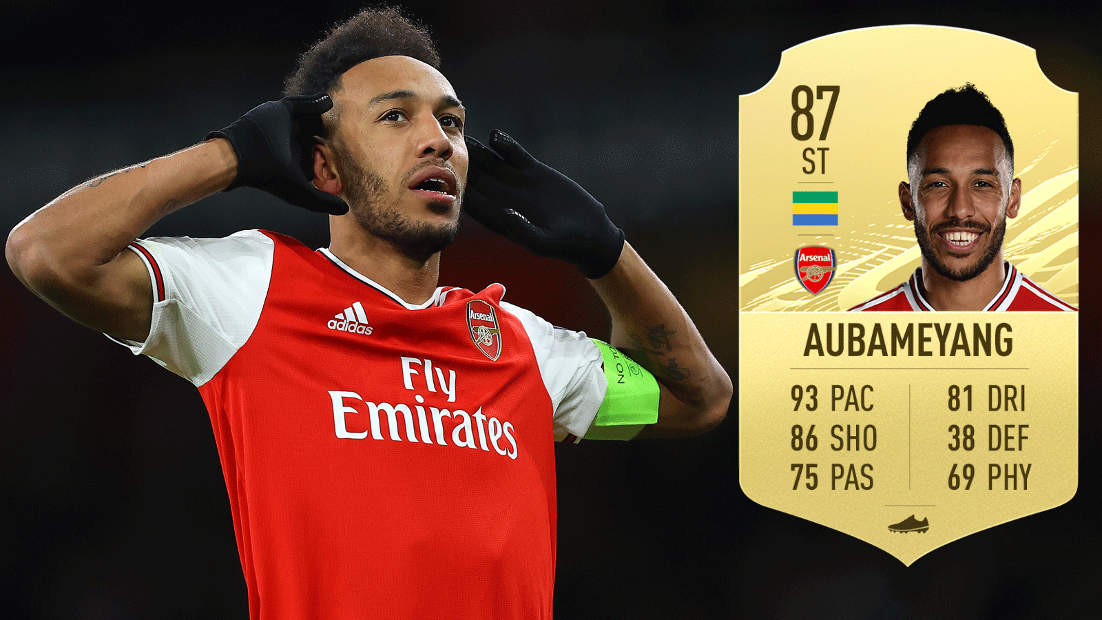 
                <strong>Platz 8: Pierre-Emerick Aubameyang</strong><br>
                Verein: FC ArsenalNation: GabunGesamtstärke: 87
              