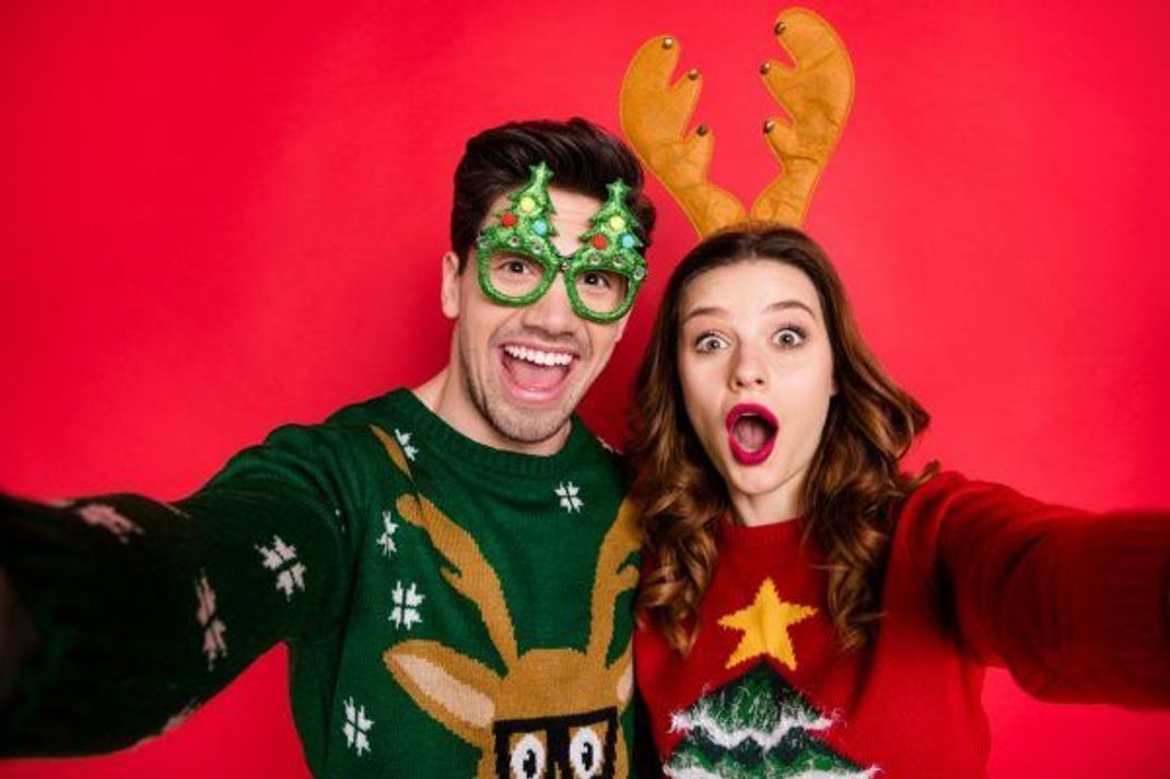 Partner-Look ist möglich: "Ugly Christmas Sweater" - für ihn und für sie