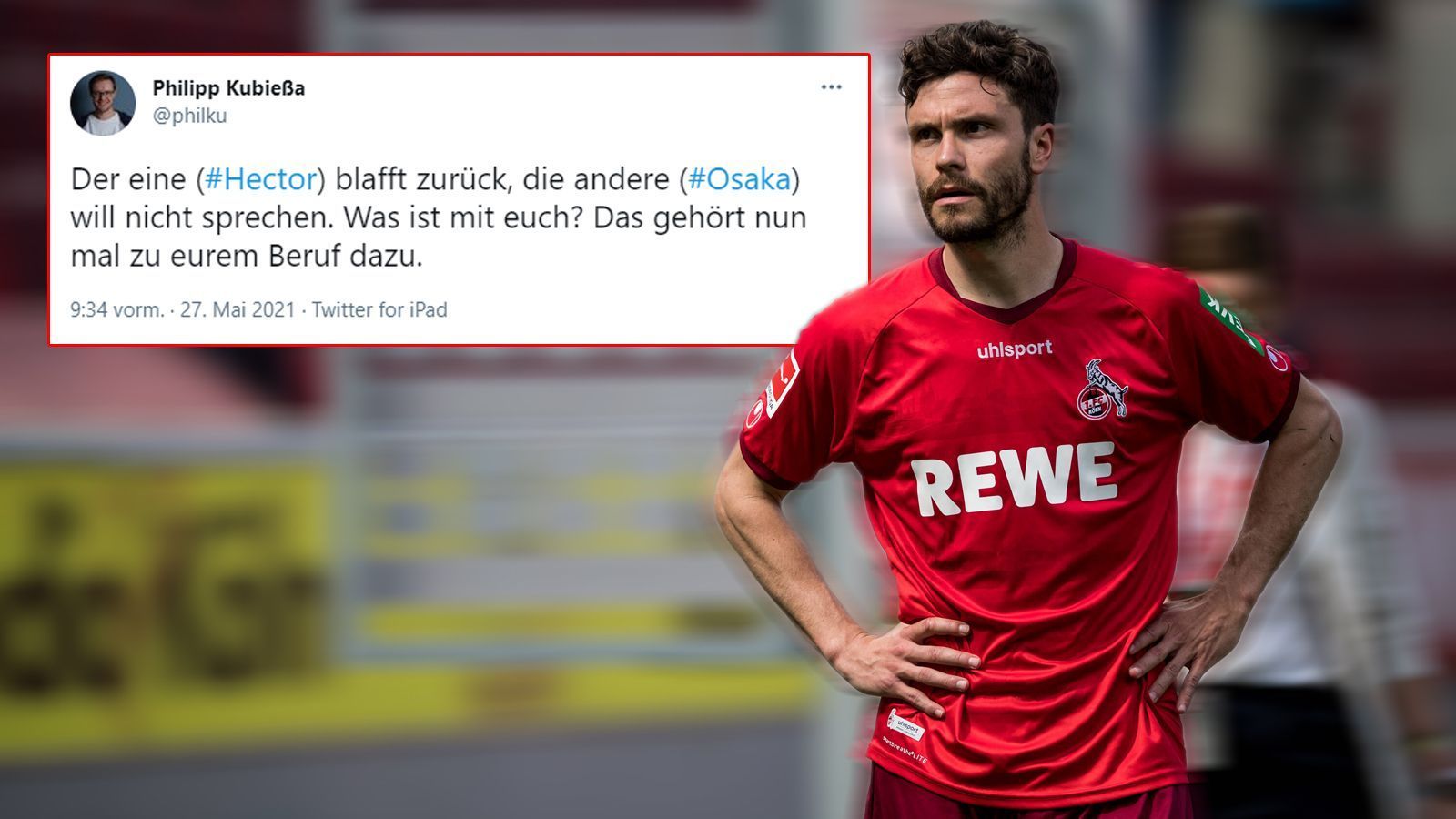 
                <strong>Interviews gehören zum Job</strong><br>
                Für viele User gehören Interviews nach den Spielen zum Job der Sportler. Dementsprechend professionell hätten sie sich zu verhalten. 
              