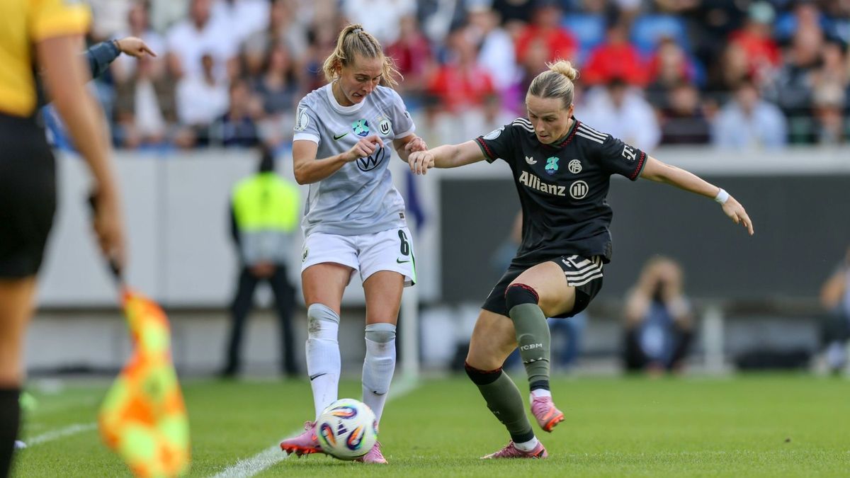 Duell um den Supercup: Minge (l.) gegen Kett