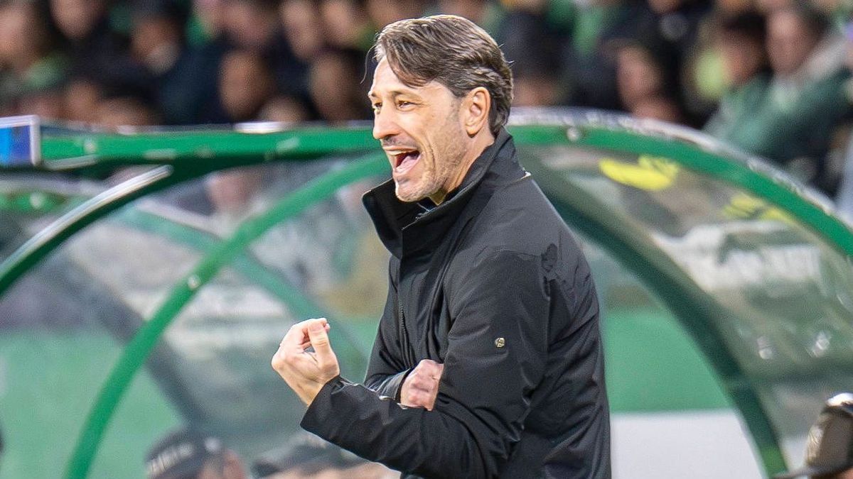 11.02.2025, Fussball: UEFA Champions League, Saison 2024 2025, Play Offs, Hinspiel, Sporting CP Lissabon - Borussia Dortmuna im Estadio Jose Alvalade in Lissabon. Dortmunds Trainer Niko Kovac reagi...