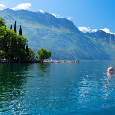 Summer view over of lake Garda in Italy