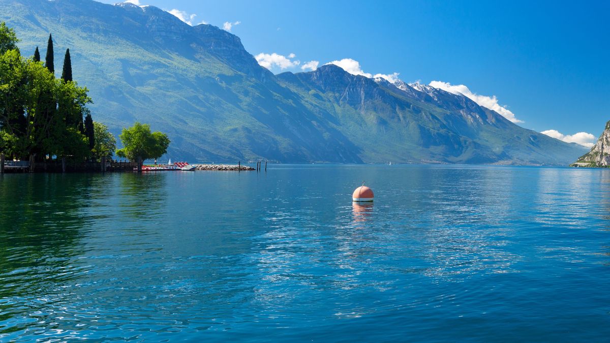 Summer view over of lake Garda in Italy