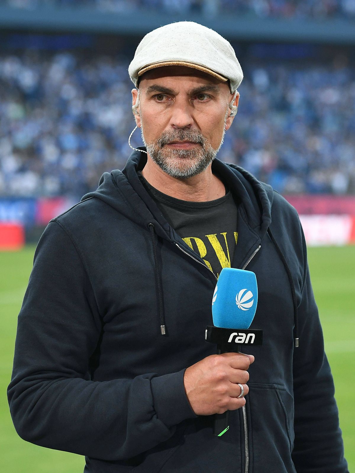 Fußball 1. Bundesliga Relegation Rückspiel Hamburger SV - VfB Stuttgart am 05.06.2023 im Volksparkstadion in Hamburg Markus Babbel im ran-Interview DFL regulations prohibit any use of photographs a...