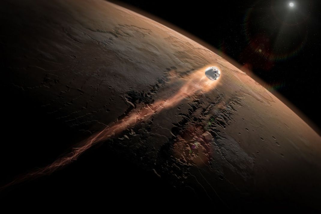 Elon Musk hatte ursprünglich einen anderen Plan für den Dragon: Als "Red Dragon" sollte er zum Mars fliegen und dort mit Hilfe seiner integrierten Raketentriebwerke aufsetzen. Stattdessen lässt der SpaceX-Chef derzeit das deutlich größere "Starship" bauen.