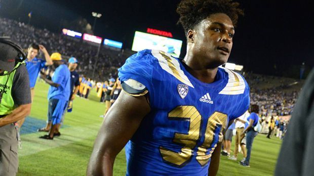 
                <strong>Nr. 7 Myles Jack</strong><br>
                7. Position - Myles Jack, Linebacker (zu den San Francisco 49ers): Die 49ers haben gefühlt tausend Baustellen. Eigentlich bräuchten sie unbedingt einen Defensive Lineman und einen Linebacker. Da aber Buckner und Bosa schon weg sind, nehmen sie den nächsten Patrick Willis und holen sich Myles Jack. 
              