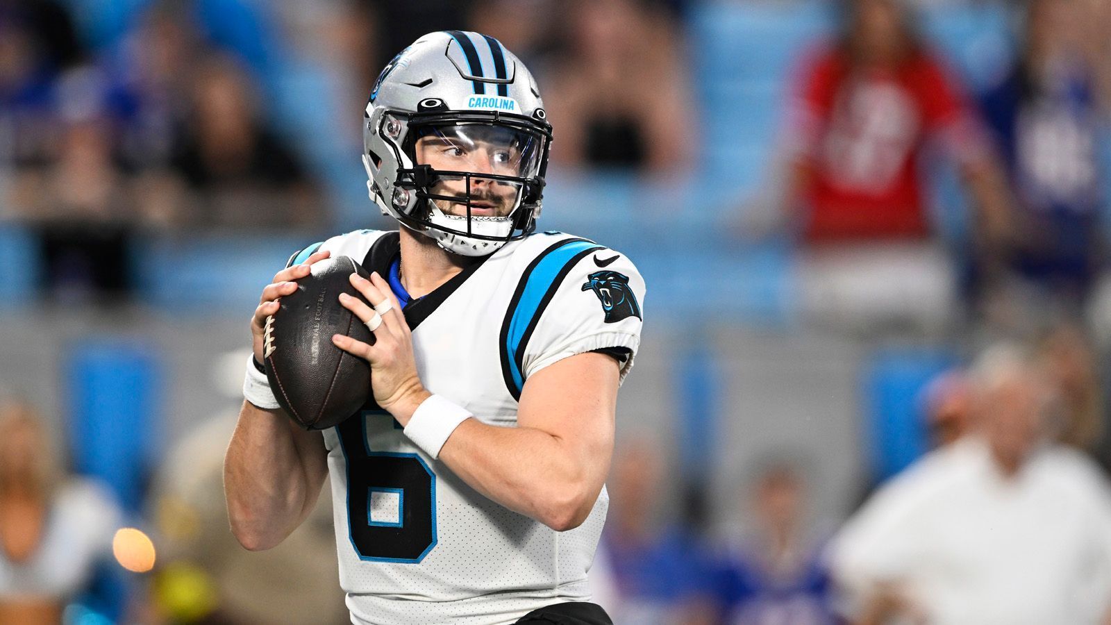 
                <strong>Carolina Panthers</strong><br>
                Quarterback (3): Sam Darnold, Bayker Mayfield, P.J. WalkerRunning Back (3): Donta Foreman, Chuba Hubbard, Christian McCaffreyWide Receiver (7): DJ Moore, Robbie Anderson, Rashard Higgins, Shi Smith, Terrace Marshall Jr., Laviska Shenault, Andre RobertsTight End (4): Stephen Sullivan, Ian Thomas, Tommy Tremble, Giovanni Ricci Offensive Line (9): Pat Elflein, Bradley Bozeman, Austin Corbett, Brady Christensen, Michael Jordan, Cade Mays, Ikem Ekwonu, Taylor Moton, Cameron ErvingDefensive Line (10): Brian Burns, Yetur Gross-Matos, Marquis Haynes Sr., Amaré Barno, Derrick Brown, Matt Ioannidis, Bravvion Roy, Daviyon Nixon, Phil Hoskins, Marquan McCallLinebacker (5): Cory Littleton, Frankie Luvu, Brandon Smith, Shaq Thompson, Damien WilsonSecondary (10): Donte Jackson, Jaycee Horn, CJ Henderson, Keith Taylor Jr., Stantley Thomas-Oliver III, Jeremy Chinn, Xavier Woods, Myles Hartsfield, Sam Franklin Jr., Sean ChandlerSpecialists (2): Johnny Hekker, J.J. Jansen
              