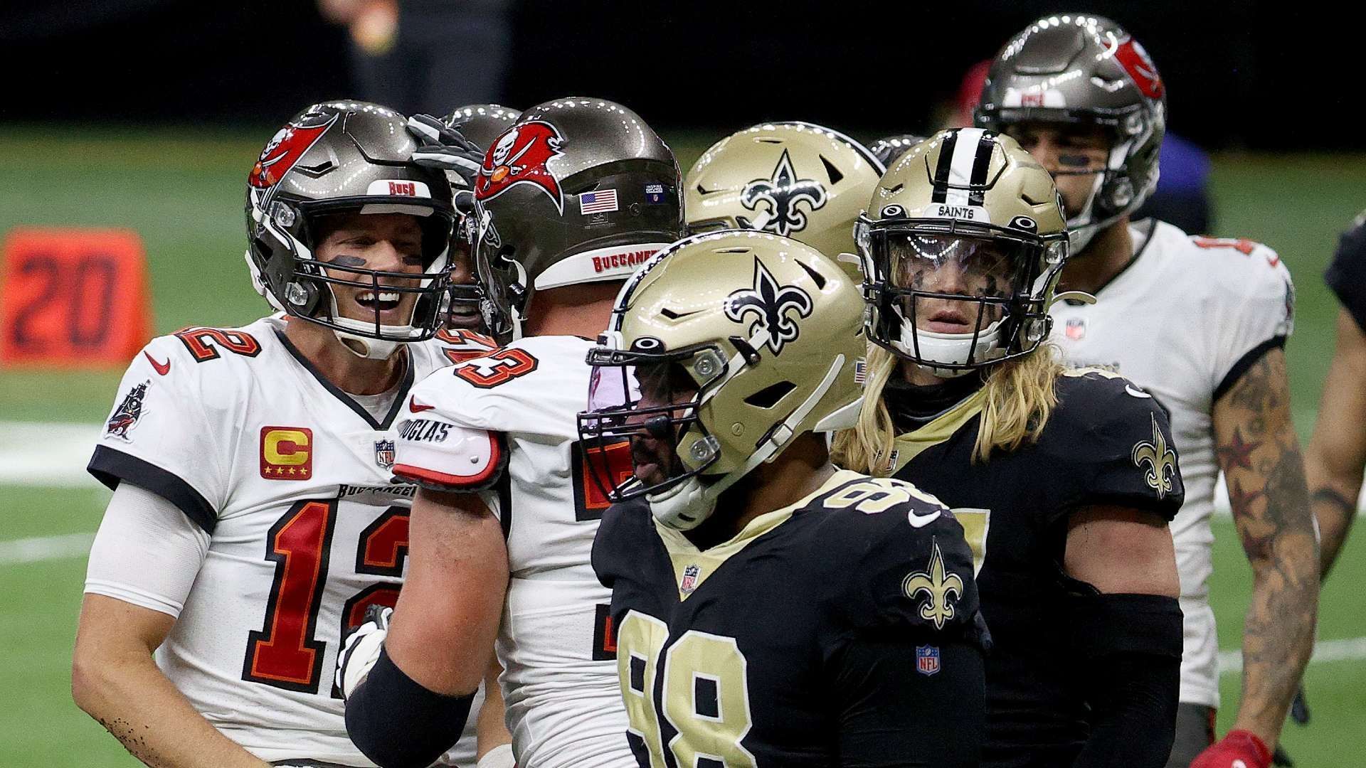 
                <strong>New Orleans Saints (NFC South) </strong><br>
                Trotz des Karriereendes von Quarterback-Legende Drew Brees werden die New Orleans Saints auch in der kommenden Saison der große Rivale in der Division für die Buccaneers sein. Drei Mal gab es das Duell in der vergangenen Saison, zwei Mal konnten sich die Saints durchsetzen. Nur im entscheidenden Aufeinandertreffen in der Divisional Round behielten Brady und Co. die Oberhand. Zum Auftakt der NFL-Saison 2021 wäre auch diese Partie ein Leckerbissen. 
              