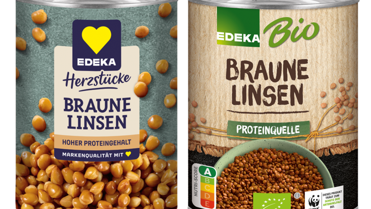 Zwei Edeka-Linsen müssen wegen möglicher kleiner Steine in den Dosen zurückgerufen werden.