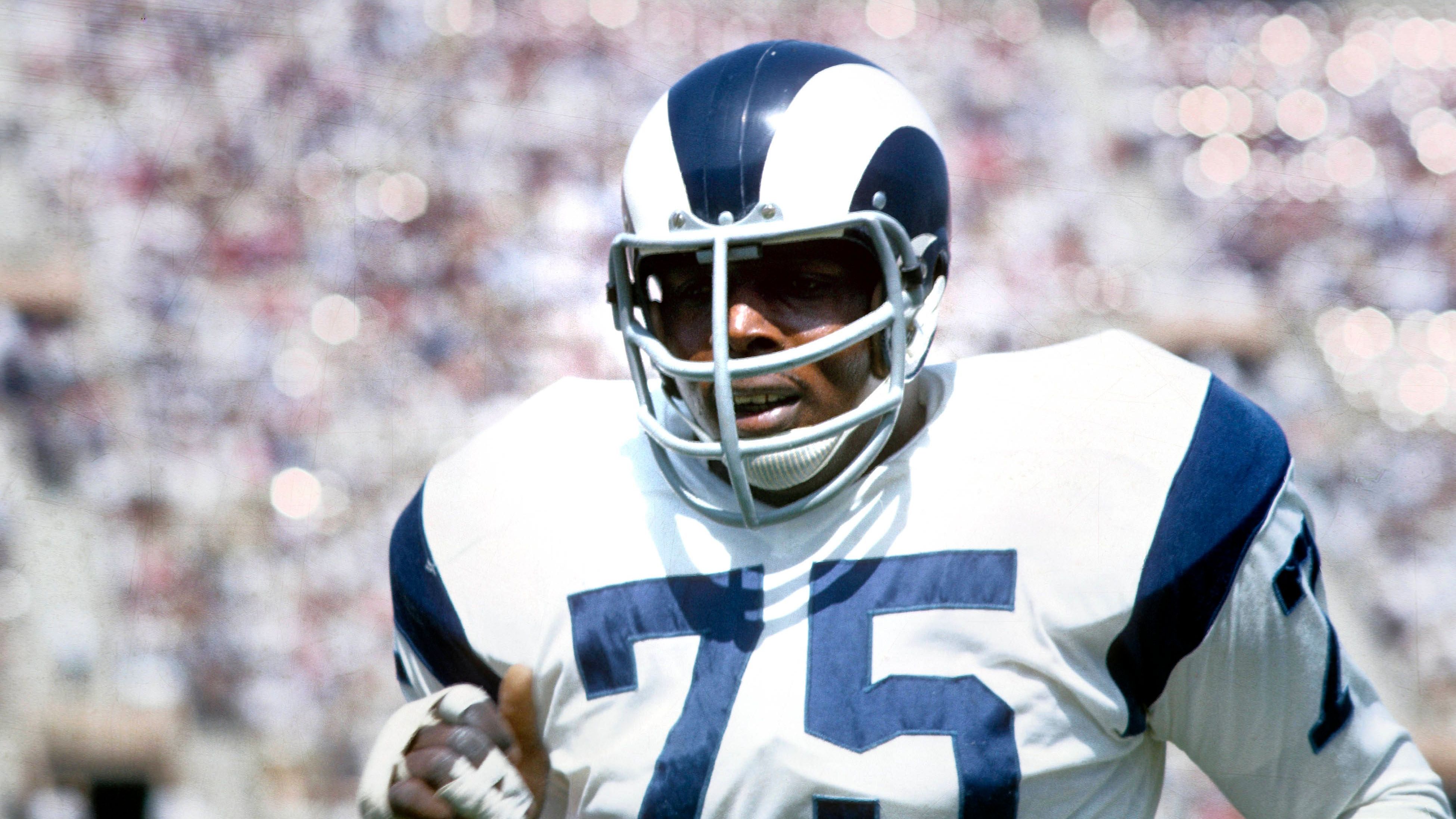 <strong>5. Deacon Jones<br></strong>Ein 14. Runden-Pick von 1961 durch die Los Angeles Rams. Jones prägte den Begriff "Sack" und dominierte als Defensive End.