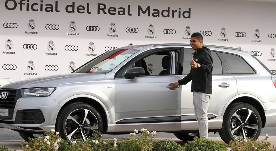 
                <strong>Real Madrid & Audi</strong><br>
                Casemiro (Mittelfeld)Auto: Audi Q7
              