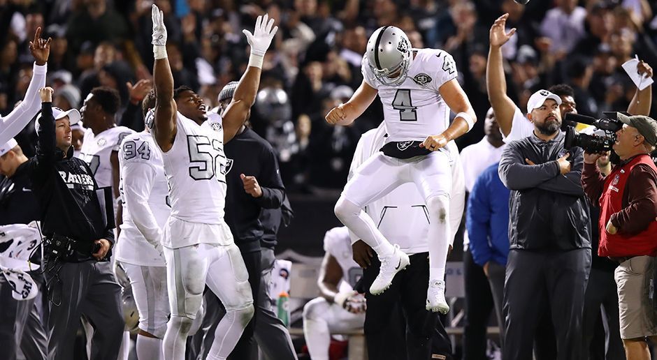 
                <strong>Woche 7: Oakland Raiders</strong><br>
                Quote: 2,32 (31:30-Sieg gegen Kansas City)Mehr als das Zweifache bekam man am 7. Spieltag beim knappen Raiders-Sieg gegen die Chiefs.
              