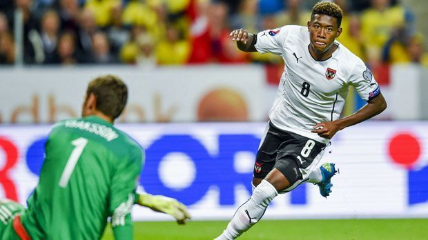 
                <strong>David Alaba</strong><br>
                David Alaba: Österreichs größter Star steht seit Jahren beim FC Bayern München seinen Mann. Die Trainer Louis van Gaal, Jupp Heynckes und Pep Guardiola formen aus dem einstigen Wiener Talent einen Weltklassespieler. In der EM-Qualifikation erzielt Alaba bislang vier Treffer.
              