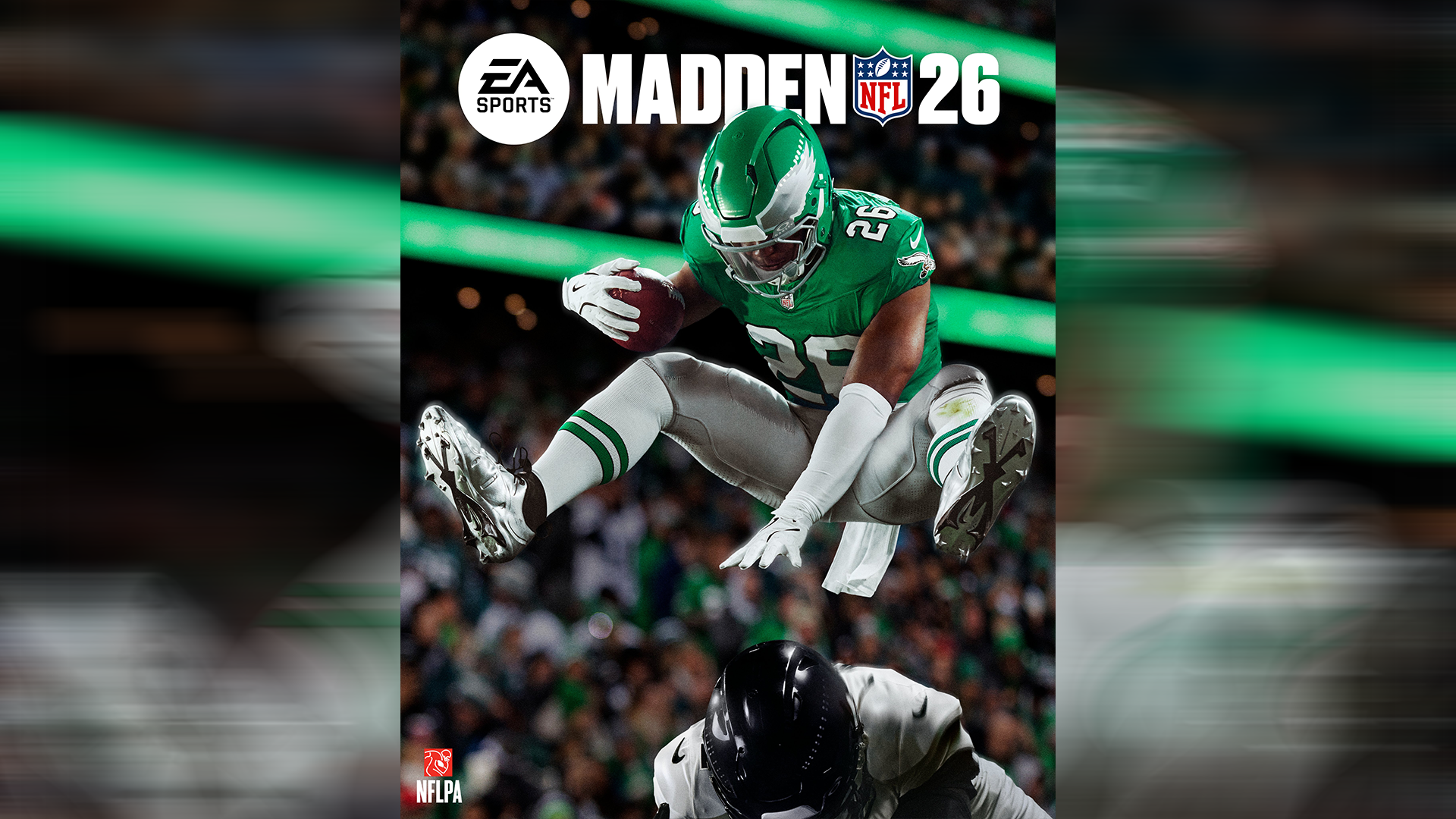 <strong>Madden NFL 26</strong><br>Nun ist es offiziell! Saquon Barkley wird das Cover von "Madden <a target="_blank" href="https://www.ran.de/sports/american-football/nfl">NFL</a> 26" zieren – der Running Back der <a target="_blank" href="https://www.ran.de/sports/american-football/philadelphia-eagles">Philadelphia Eagles</a> wird damit erstmals auf als Cover-Athlet geehrt. Verewigt wird Barkley mit seinem jetzt schon ikonischen Rückwärts-Hurdle aus dem Spiel gegen die Jaguars in der vergangenen Saison. <em><strong>ran</strong></em> blickt auf alle Madden-Covers seit 1988 zurück.