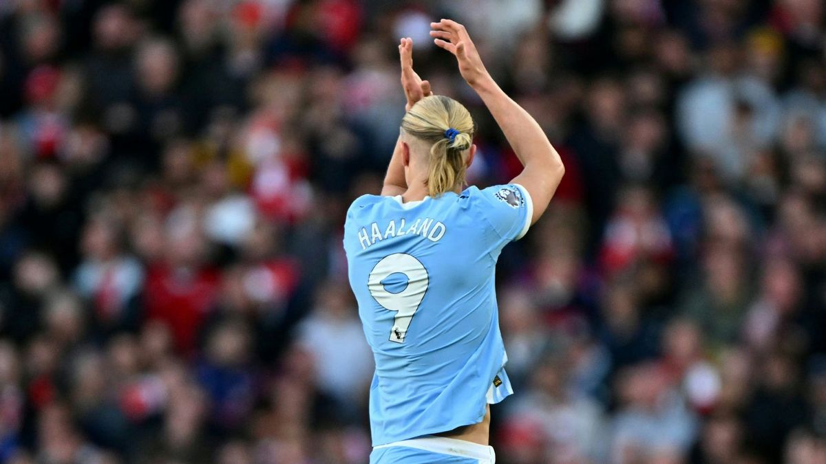 Stürmer Erling Haaland im Trikot von Manchester City
