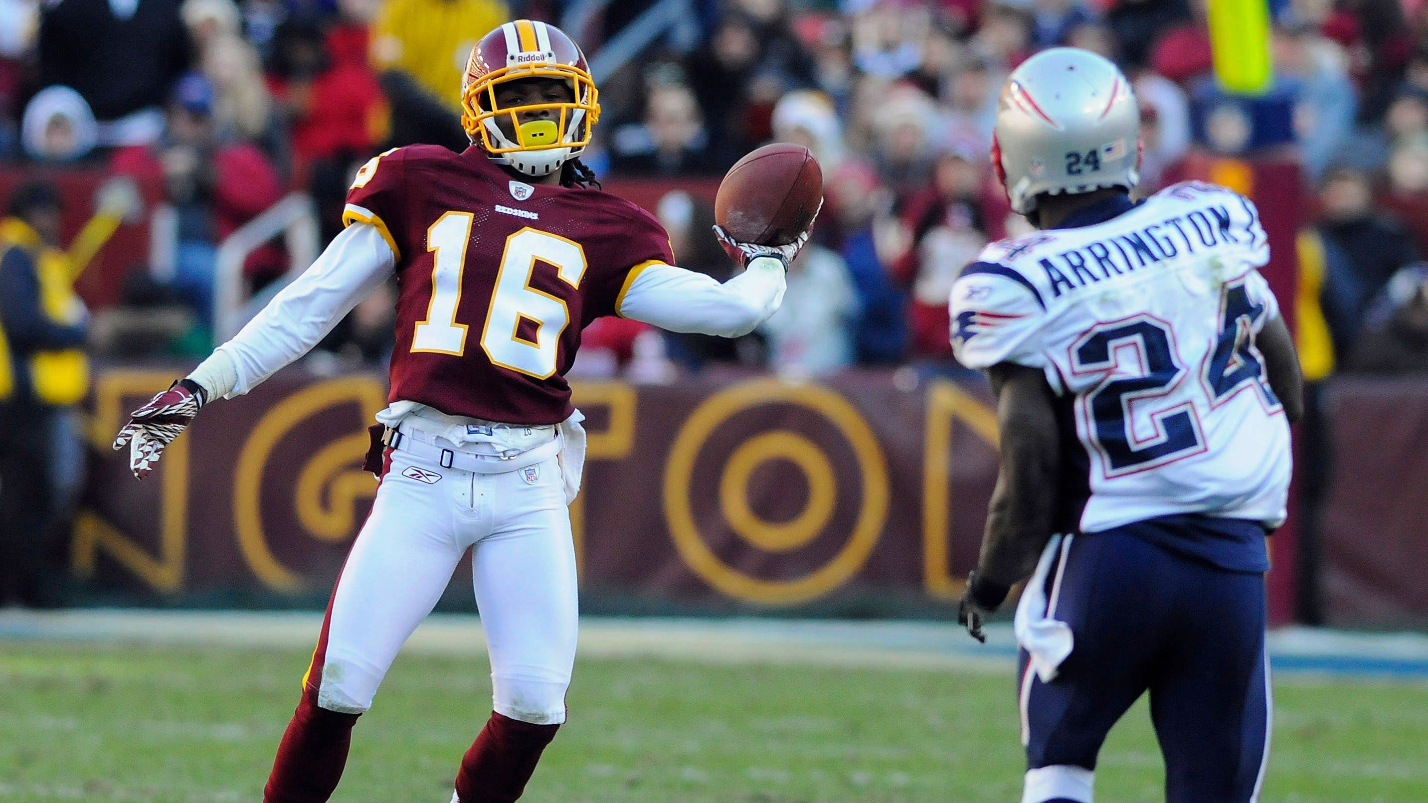 <strong>Brandon Banks (Washington Commanders)</strong><br>Position: Wide Receiver<br>Jahr: 2011<br>Gegner: New England Patriots