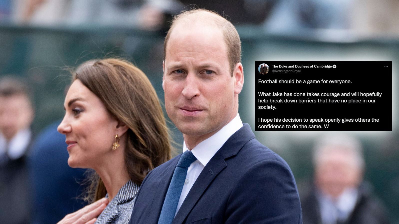 
                <strong>Prinz William </strong><br>
                Der Fall Daniels sorgte sogar im englischen Königshaus für Aufsehen. Auf dem offiziellen Twitter-Account des Dukes und der Dutchess von Cambridge schrieb Prinz William, seines Zeichens selbst großer Fußballfan: "Fußball sollte ein Spiel für alle sein. Was Jake getan hat, erfordert viel Mut und wird hoffentlich Barrieren brechen, die in unserer Gesellschaft keinen Platz haben. Ich hoffe seine Entscheidung, öffentlich zu sprechen wird anderen das Selbstvertrauen geben, das gleiche zu tun." 
              