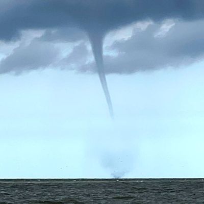 Mutßmaßlicher Tornado vor Borkum