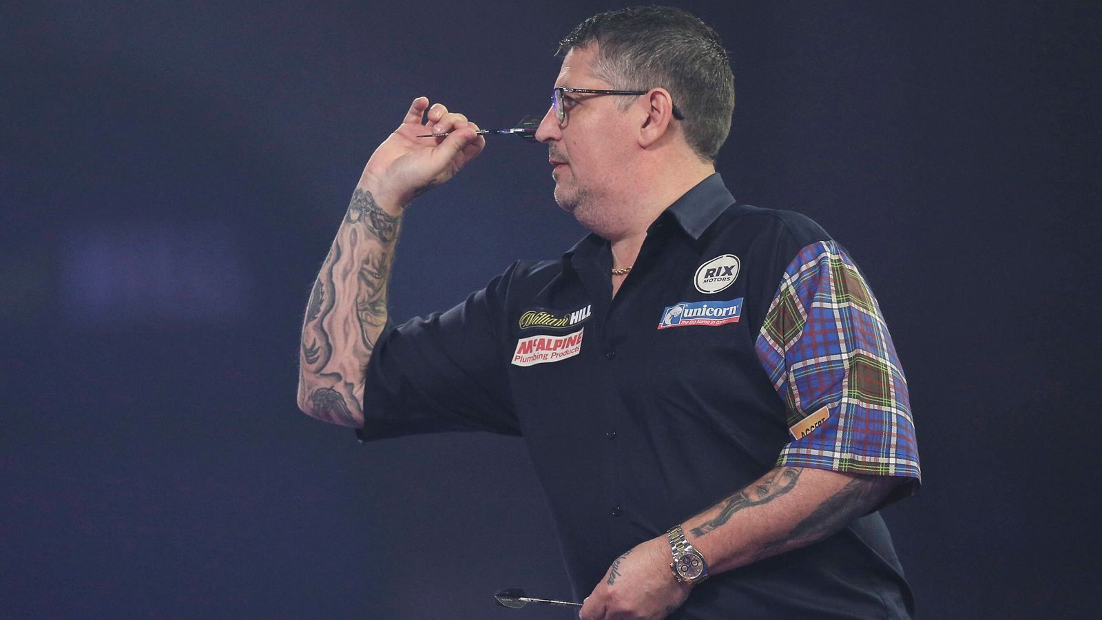 <strong>Gary Anderson </strong><br>
                Mitarbeiter auf dem Bau, Betreiber einer Kneipe