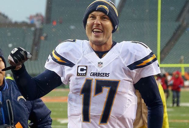 
                <strong>Quarterback San Diego Chargers: Philip Rivers</strong><br>
                Der Chargers-Quarterback spielte die beste Saison seiner Karriere und verbuchte neben 32 TD-Pässen persönliche Bestmarken in Puncto Passquote (69,5 %) und Pass-Rating (105,5 Yards). Rivers Zuverlässigkeit (nur 11 Interceptions) stellt einen wichtigen Trumpf dar
              