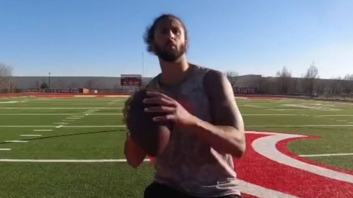 Kaepernick, Workout, 1600