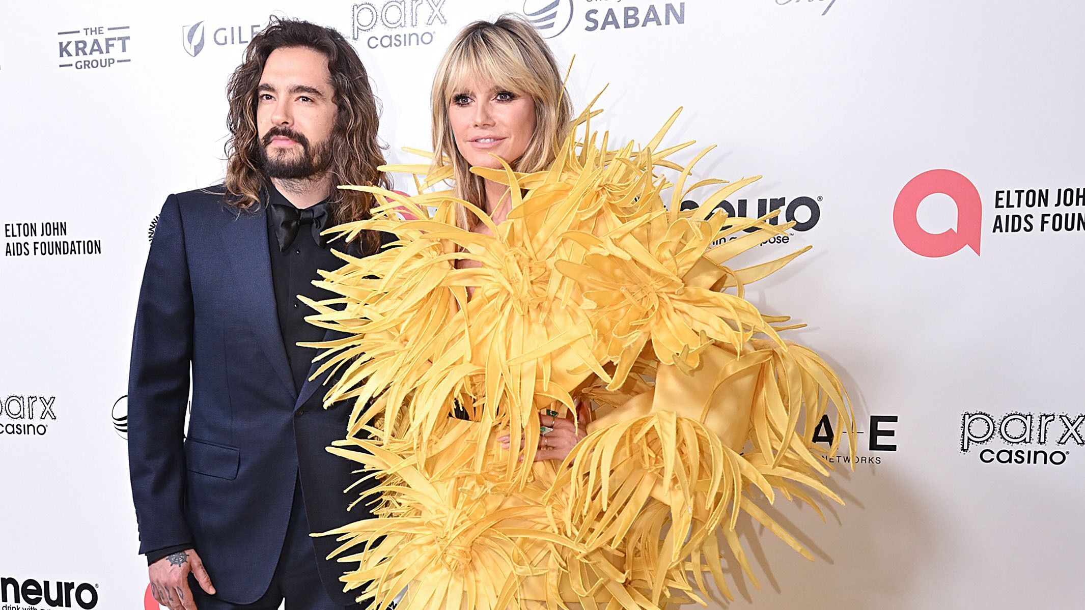 Tom Kaulitz und Heidi Klum bei Elton Johns Oscar-Party.