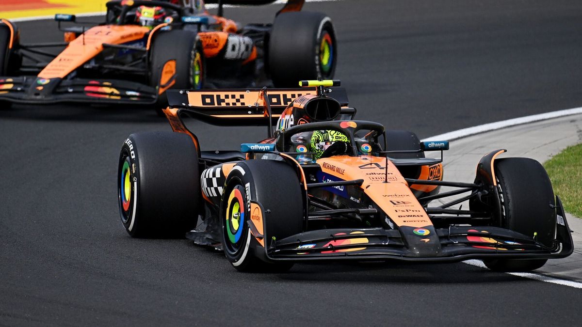 In den Schlussrunden kam es zum direkten Zweikampf der beiden McLaren