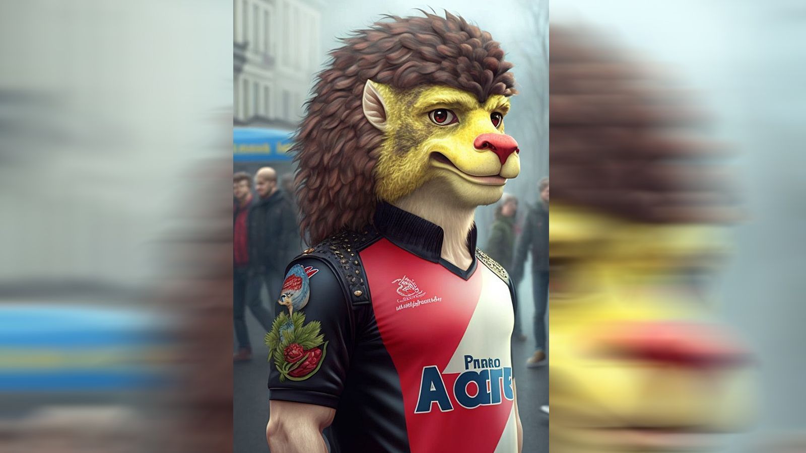 
                <strong>Bayer Leverkusen</strong><br>
                Wie viel Rudi Völler seht ihr im AI-Maskottchen von Bayer Leverkusen? "footballjessy" auf jeden Fall eine ganze Menge, vor allem in der Frisur. "Man sagt, dass sich Herrchen und Haustier mit der Zeit annähern. Das gilt wohl auch für 'Brian the Lion', der sich Frisurentipps bei seinem Ex-Herrchen Rudi Völler geholt hat", lautet ihre Einschätzung. 
              