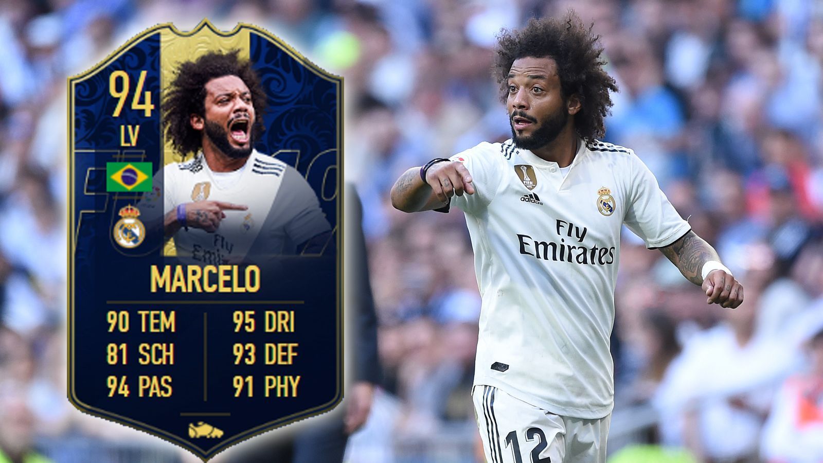 
                <strong>Linker Verteidiger: Marcelo</strong><br>
                Bei Real Madrid musste sich Marcelo in dieser Saison schon häufiger mit der Bank begnügen. In FIFA 19 gibt es auf seiner Position nicht viele, die ihm das Wasser reichen können. 
              