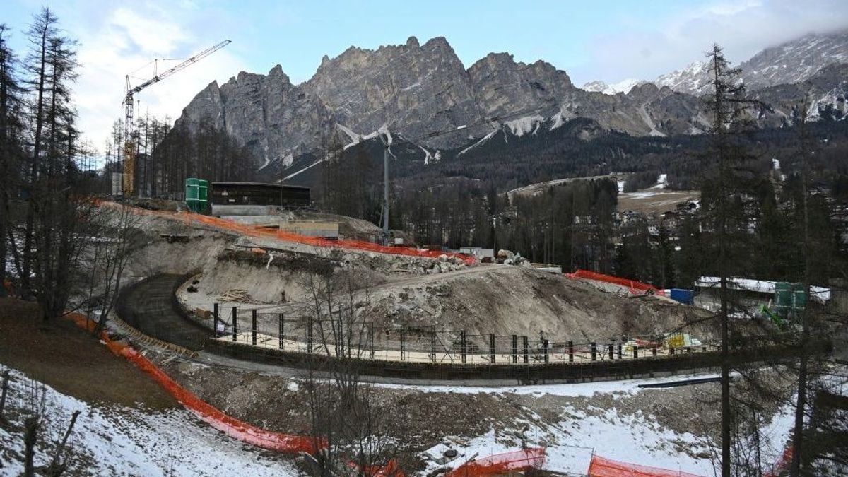 An der Bobbahn wird weiter gebaut