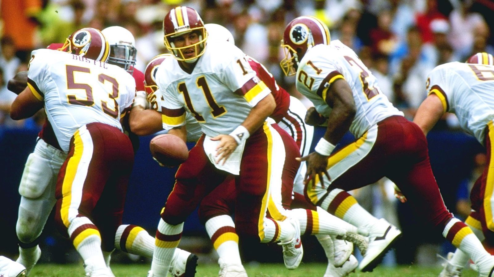 <strong>Rang 14 - geteilt: Washington Commanders</strong>&nbsp;<br>13 Siege (1942-1943 als Washington Redskins)