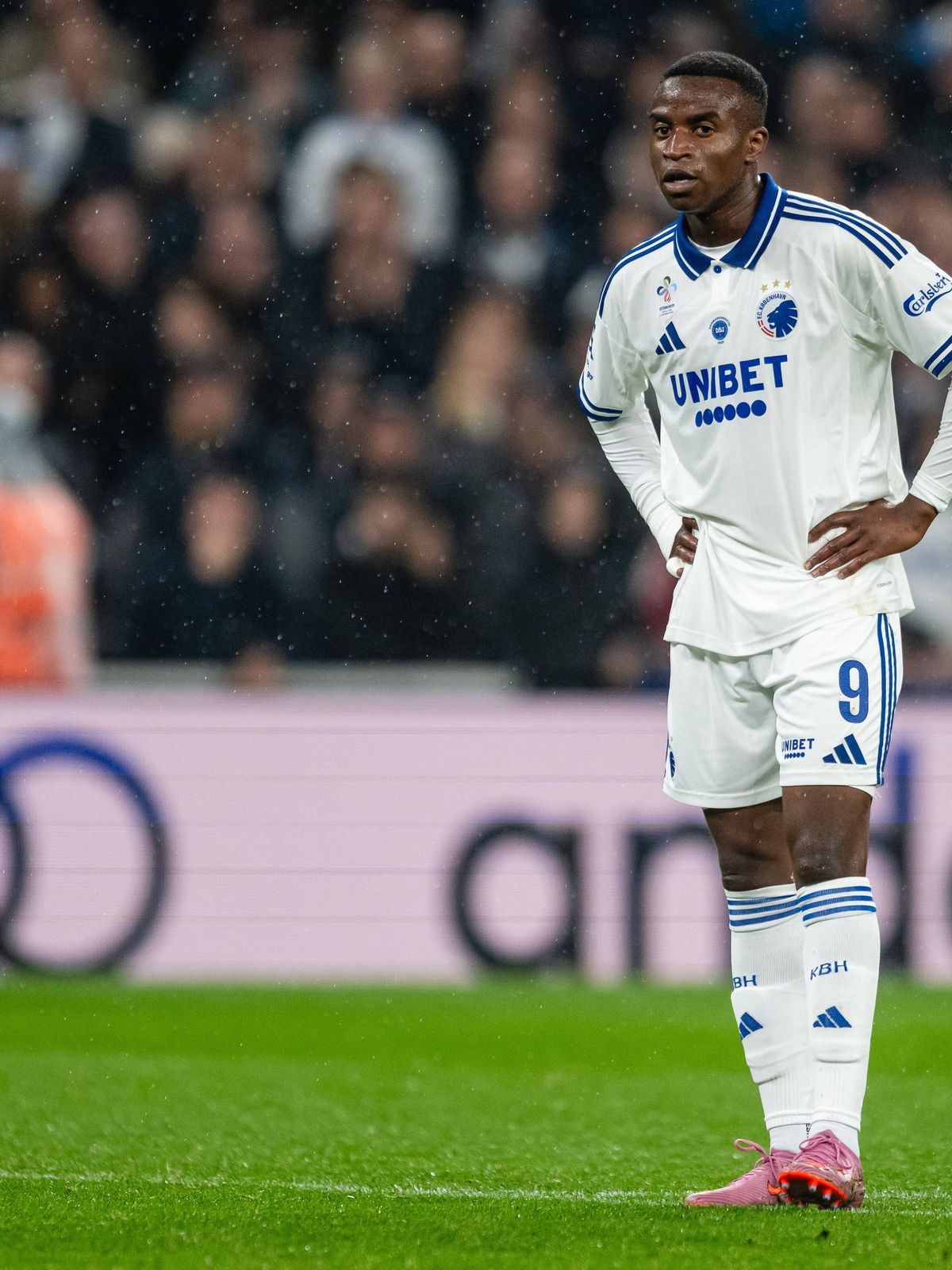 FC Copenhagen v FC Midtjylland, 3F Superliga football, Copenhagen, Denmark Copenhagen, Denmark. 05th, October 2025. Youssoufa Moukoko (9) of FC Copenhagen seen during the 3F Superliga match between...