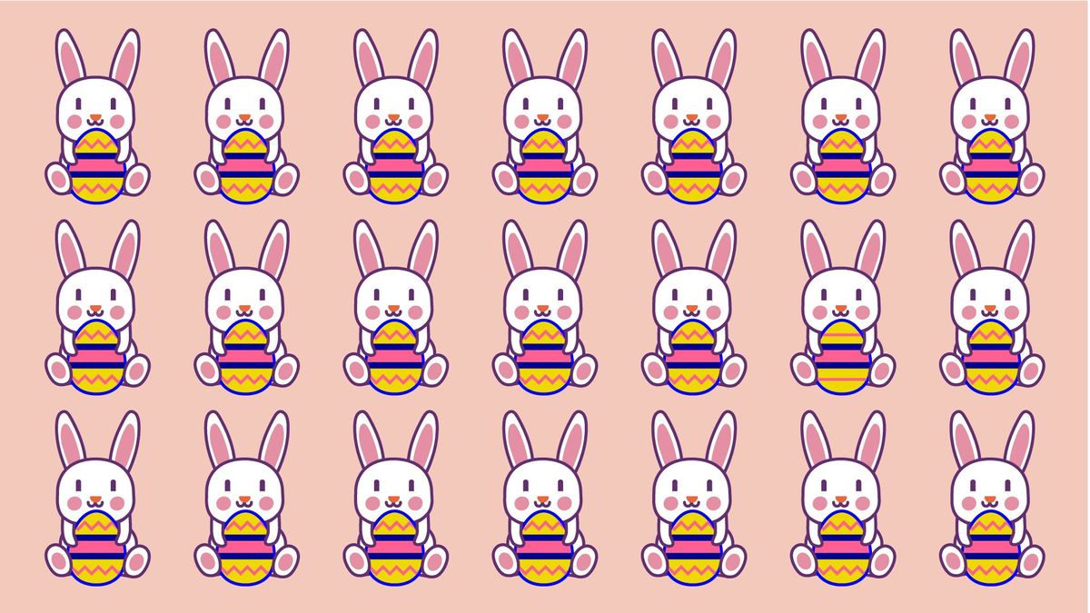 Ein Hase passt nicht zu den anderen - Findest du ihn?
