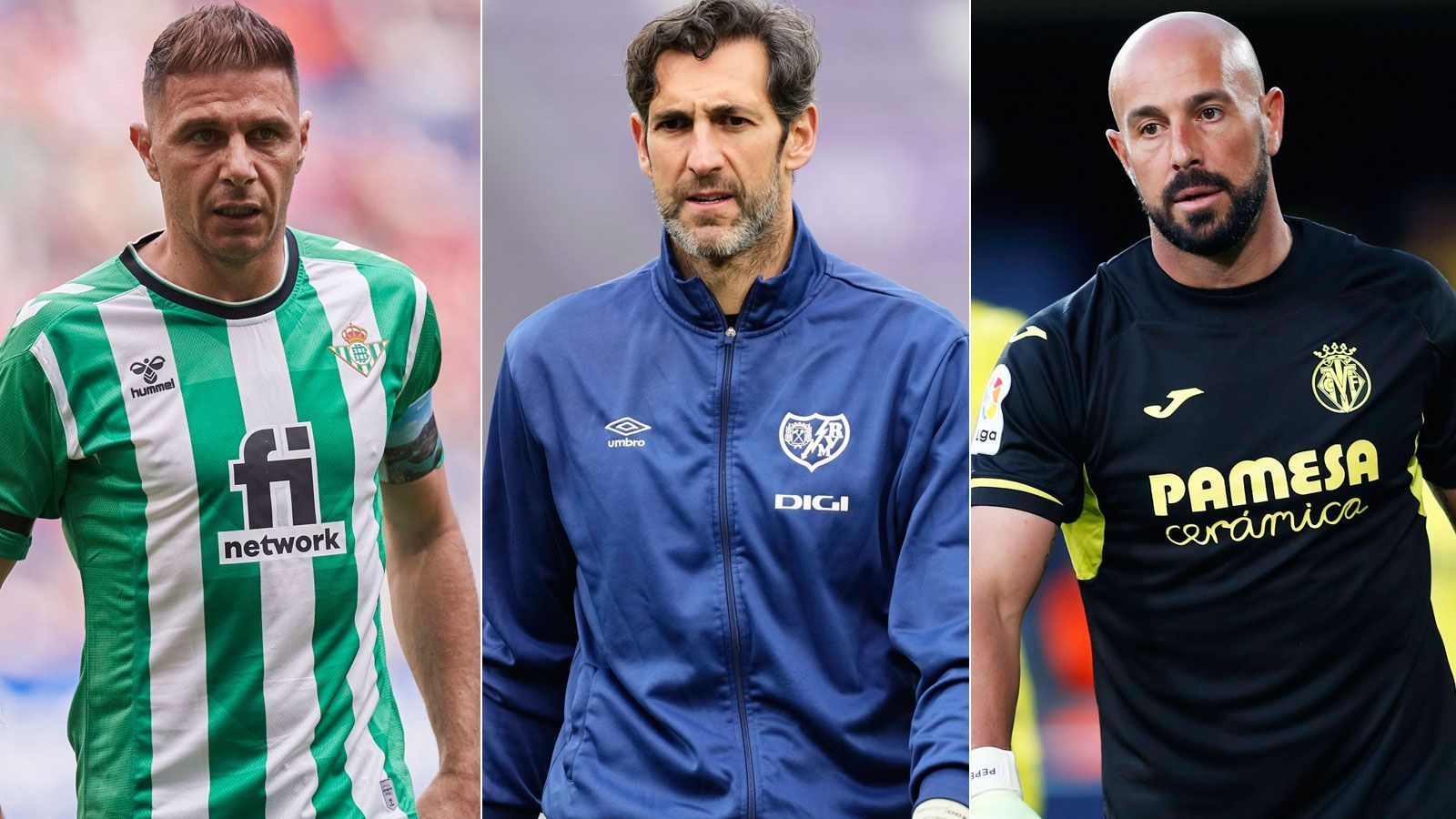 
                <strong>La Liga</strong><br>
                &#x2022; Joaquin (l.)<br>&#x2022; Geburtsdatum: 21. Juli 1981 (41 Jahre) - damit ältester eingesetzter Feldspieler in den Top-10-Ligen<br>&#x2022; Verein: Real Betis Sevilla<br>&#x2022; Position: Flügelstürmer<br>&#x2022; Saison 22/23 bislang: 24 Einsätze / ein Tor<br>&#x2022; Diego Lopez (M.)<br>&#x2022; Geburtsdatum: 3. November 1981 (41 Jahre)<br>&#x2022; Verein: Rayo Vallecano<br>&#x2022; Position: Torwart<br>&#x2022; Saison 22/23 bislang: vier Einsätze<br>&#x2022; Pepe Reina (r.)<br>&#x2022; Geburtsdatum: 31. August 1982 (40 Jahre)<br>&#x2022; Verein: FC Villarreal<br>&#x2022; Position: Torwart<br>&#x2022; Saison 22/23 bislang: 25 Einsätze<br>
              