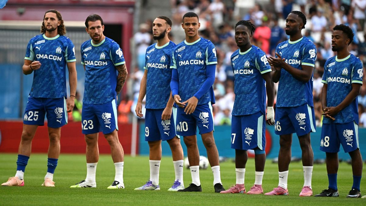 Rabiot (l.) und Rowe (3.v.r) beide noch in Marseille