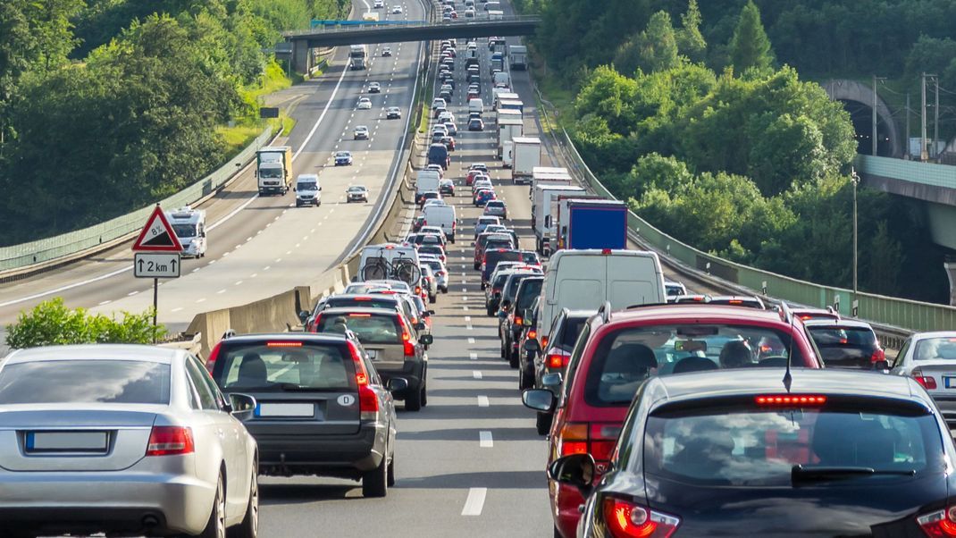 Volle Straßen zu Pfingsten 