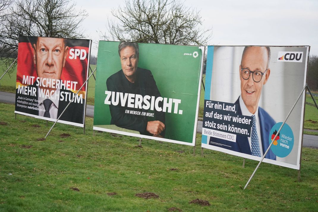 Scholz? Habeck Merz? Am 23. Februar fällt die Entscheidung an den Wahlurnen.