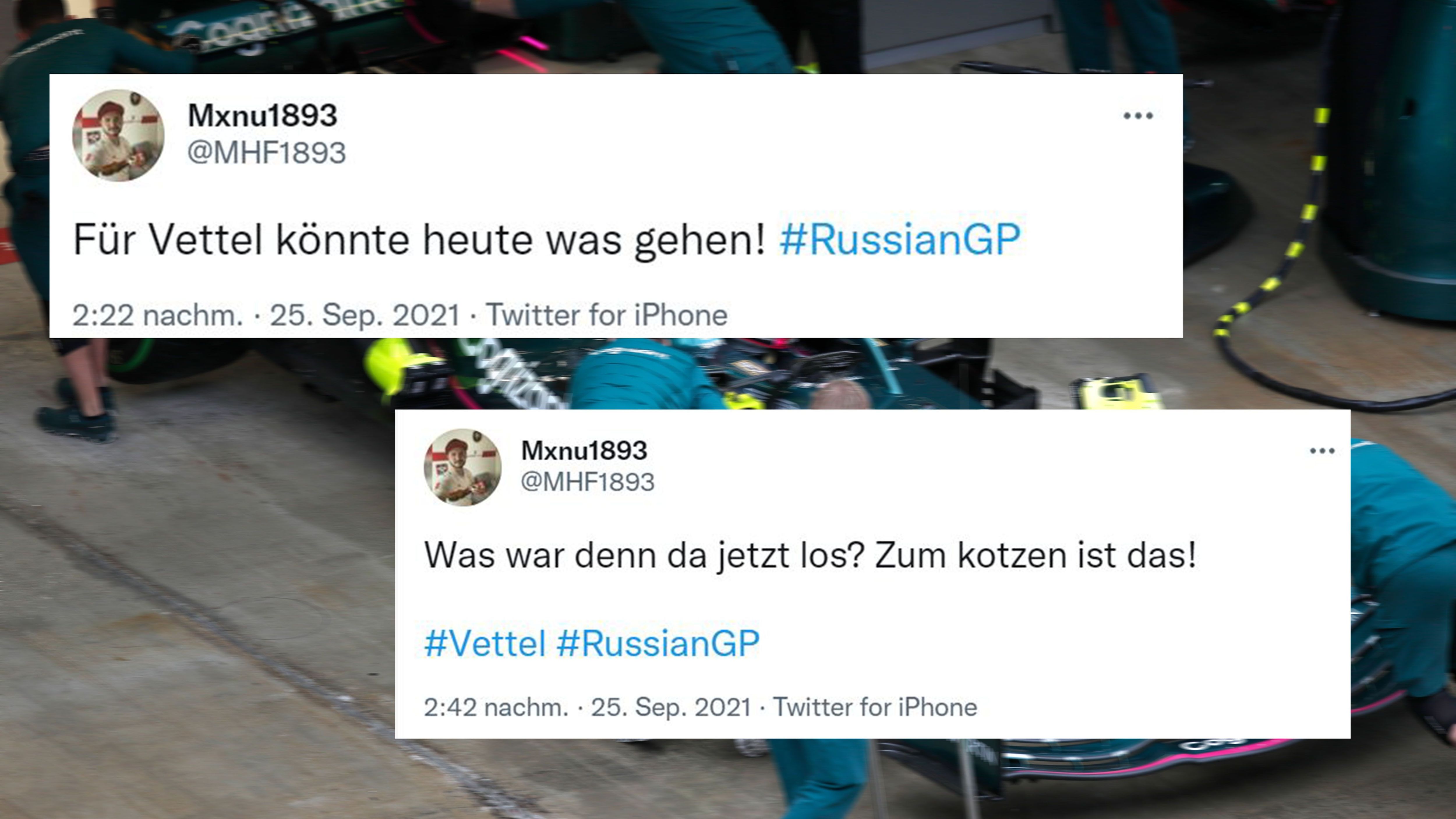 
                <strong>Für Vettel hätte es besser laufen können</strong><br>
                Sebastian Vettel war mit Platz elf hingegen unzufrieden. Dabei sah es anfangs doch vielversprechend aus. Das dachte sich auch dieser Vettel-Fan ...
              